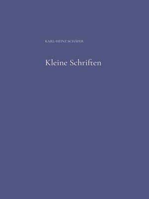 cover image of Kleine Schriften